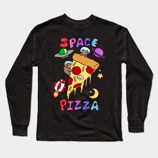 Space Pizza Long Sleeve T-Shirt